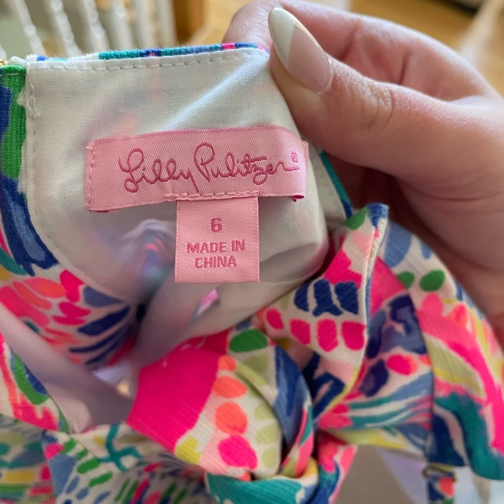 Lily Pulitzer shellie dress size 6 worn once! - Picture 3 of 3